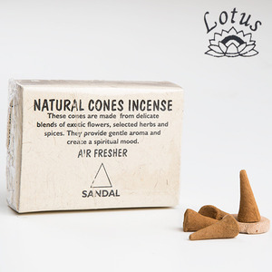 백단 네츄랄 콘 Natural incense cone Sandal   인도향 인센스 네츄럴 아로마향