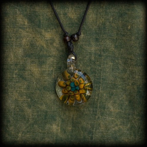 Glass Art Necklace #07