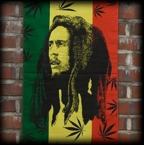 Bob Marley with Ganja