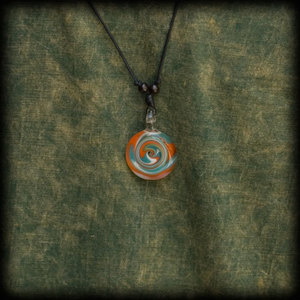 Glass Art Necklace #04