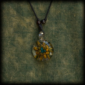 Glass Art Necklace #07